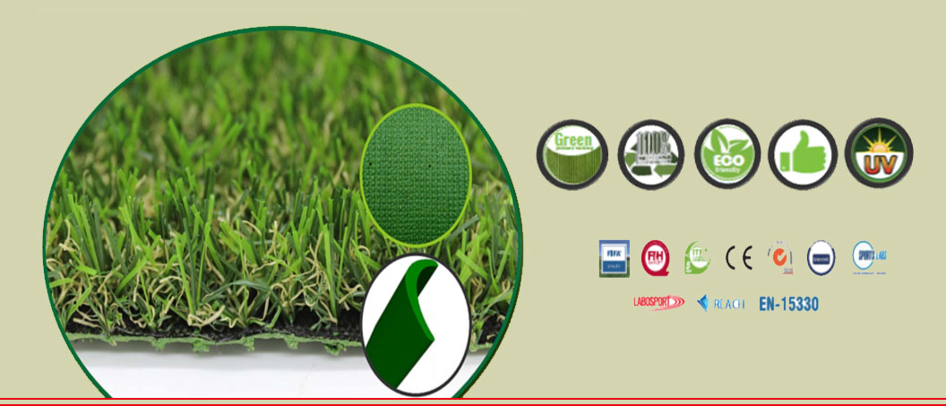 หญ้าเทียม 20 มม. 4 สี UV